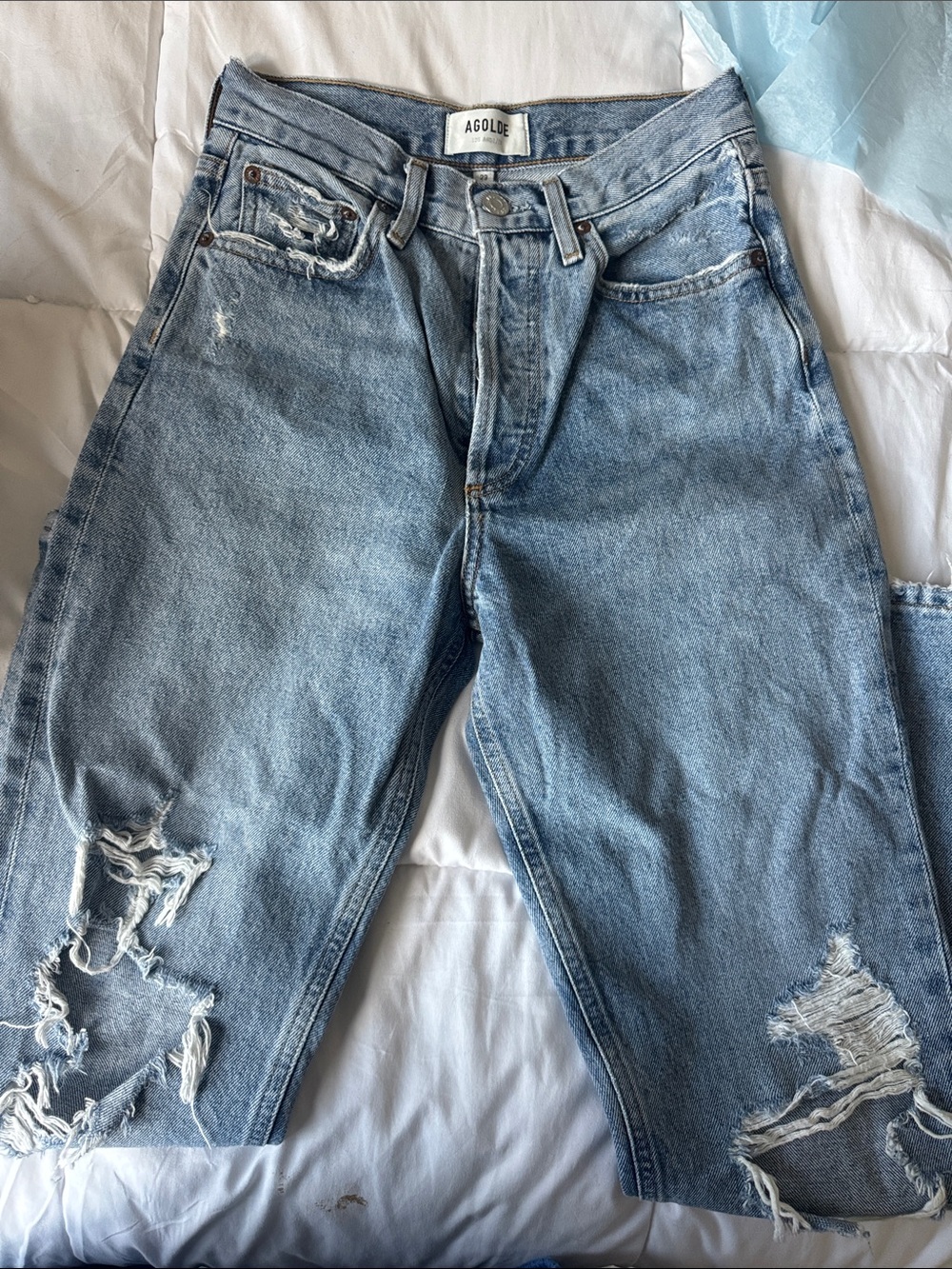 AGOLDE 90’s pinched waist hi-rise straight leg jeans size 23